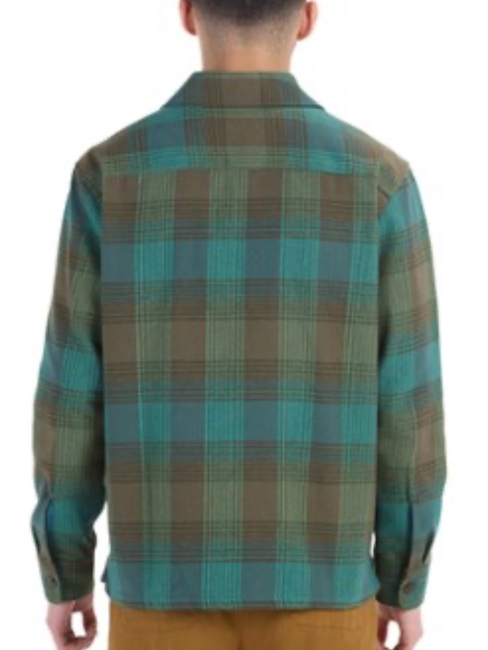 Marmot Mountain Works Men’s MED Incline Heavyweight Flannel Shirt Green Plaid - Picture 16 of 16